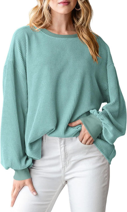 Crew Neck Sweatshirt Women's Top - The Number 1 Things