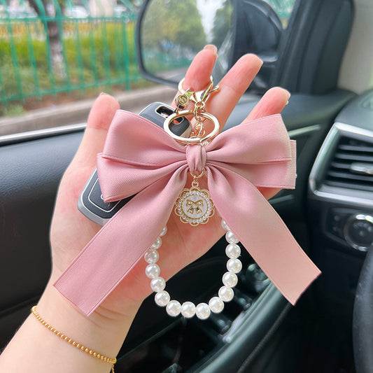 Bow Pearl Metal Keychains Decoration - The Number 1 Things