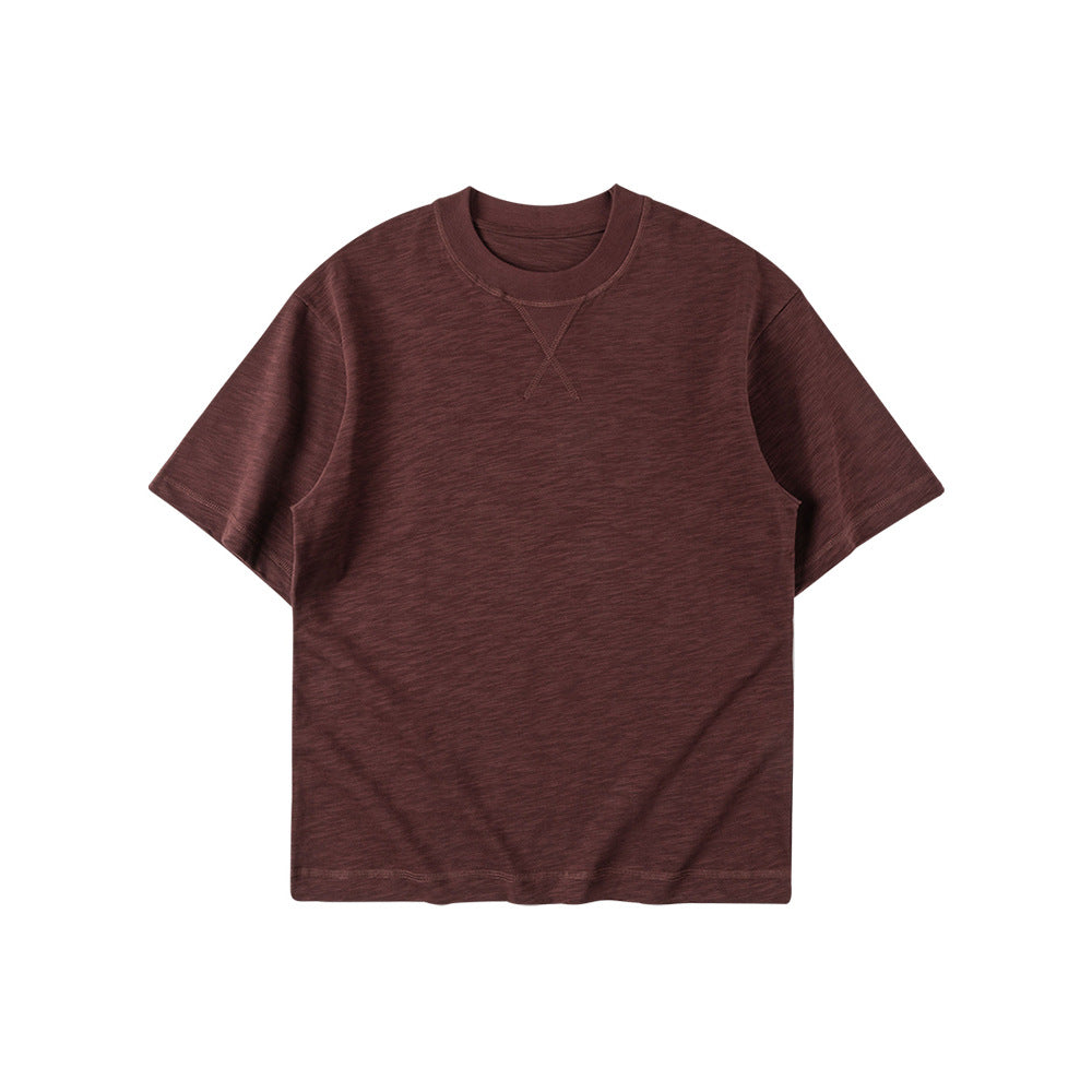 Inverted Triangle Idle Style Solid Color Simple T-shirt - The Number 1 Things