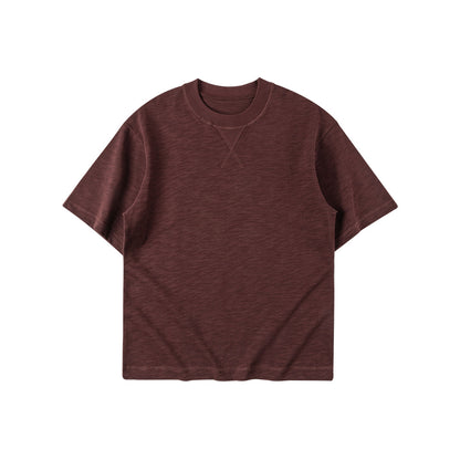 Inverted Triangle Idle Style Solid Color Simple T-shirt - The Number 1 Things