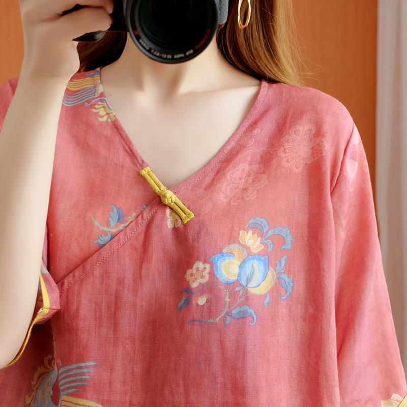 Chinese Style Retro Anti-aging Temperament Shirt Women's Summer Loose - The Number 1 Things