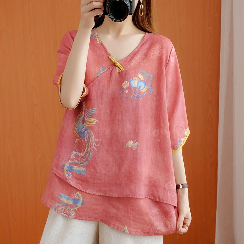 Chinese Style Retro Anti-aging Temperament Shirt Women's Summer Loose - The Number 1 Things