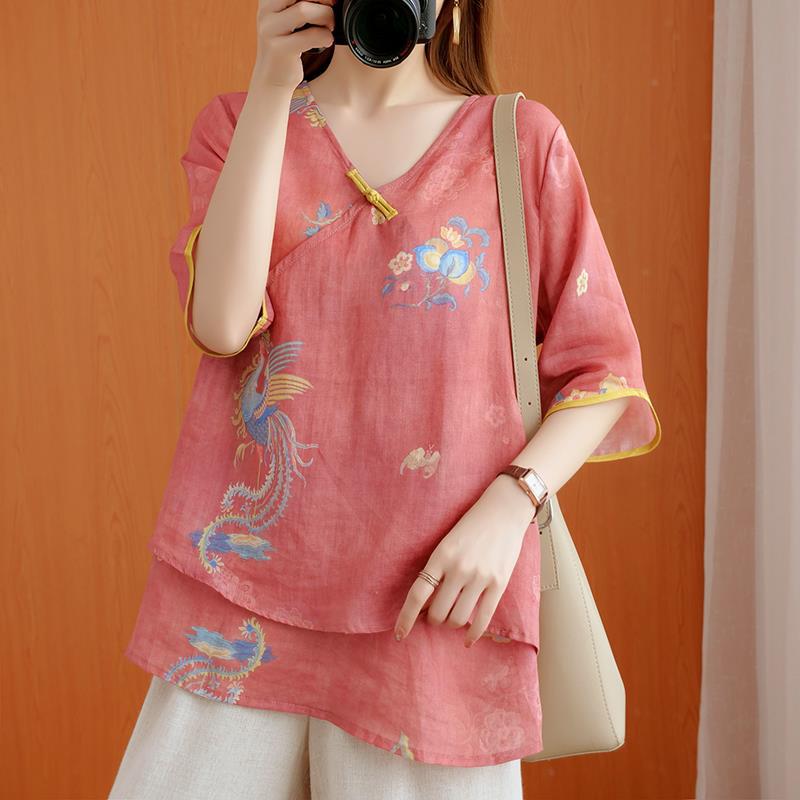 Chinese Style Retro Anti-aging Temperament Shirt Women's Summer Loose - The Number 1 Things