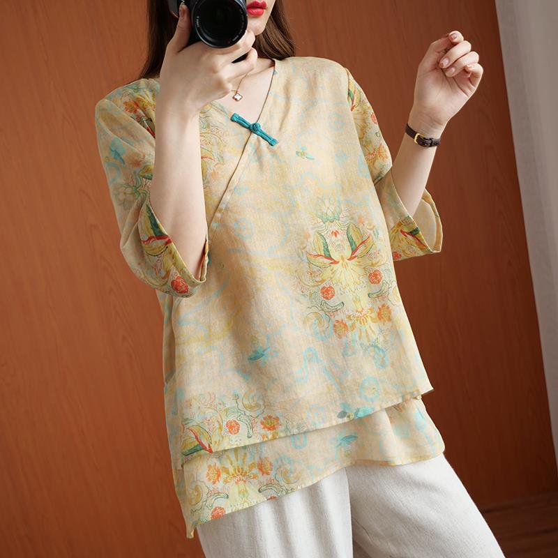 Chinese Style Retro Anti-aging Temperament Shirt Women's Summer Loose - The Number 1 Things