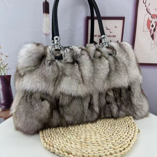 Fox Fur Bag Women's Fur Portable Shoulder Messenger - The Number 1 Things