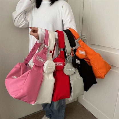Women's Large-capacity Solid Color Shoulder Bag - The Number 1 Things