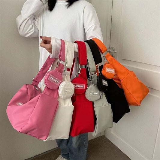 Women's Large-capacity Solid Color Shoulder Bag - The Number 1 Things