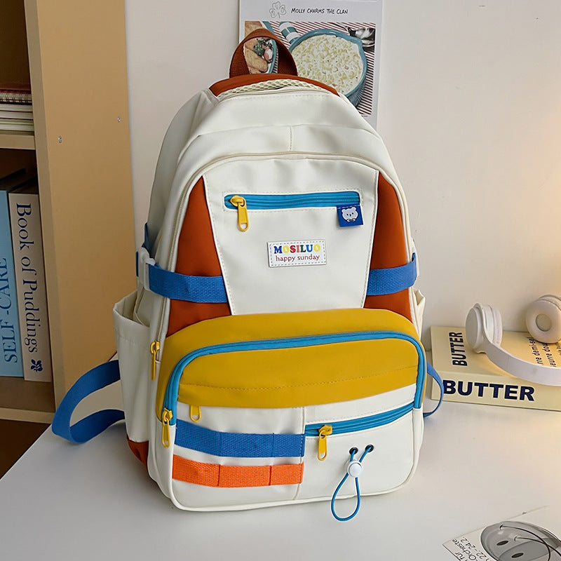 Fashion Color Contrast Large Capacity Travel Backpack - The Number 1 Things