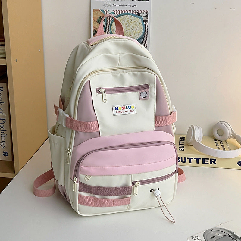 Fashion Color Contrast Large Capacity Travel Backpack - The Number 1 Things