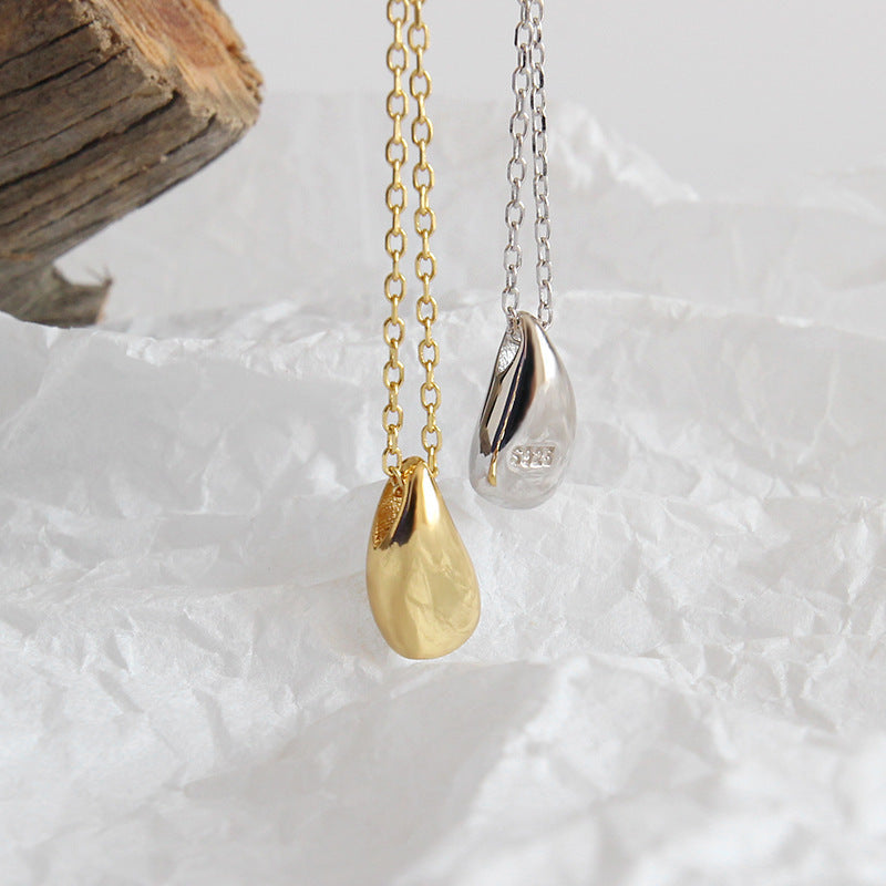 Simple S925 Sterling Silver Drop Pendant Necklace For Women - The Number 1 Things