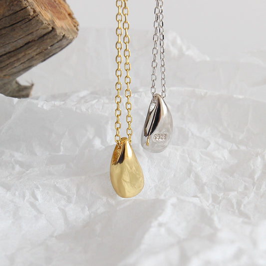 Simple S925 Sterling Silver Drop Pendant Necklace For Women - The Number 1 Things