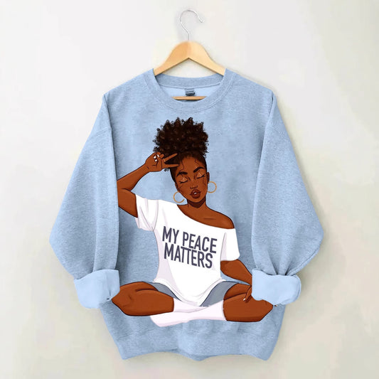 Women's Casual Loose Creative Printed Hoodie - The Number 1 Things