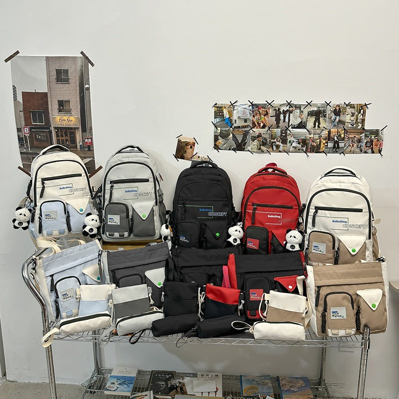 Large Capacity S Harajuku Trendy Cool All-match Schoolbag Early High School And College Student Backpack - The Number 1 Things