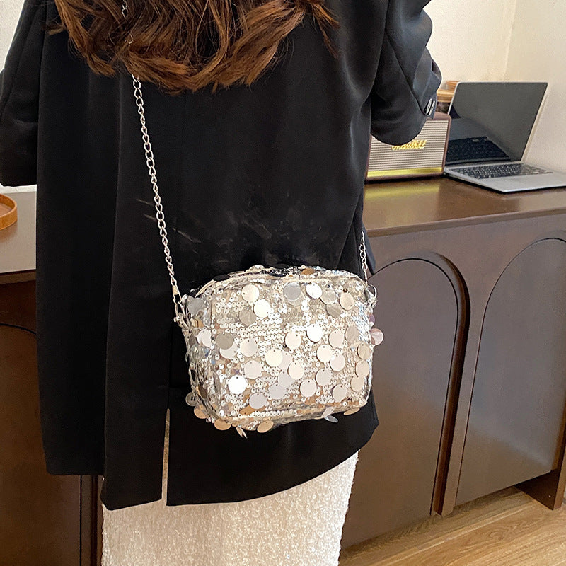 Sequin Women Large Capacity Chain One-shoulder Crossbody Bag - The Number 1 Things