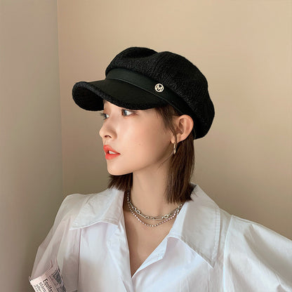 Fashion Personality Leather Beret Children