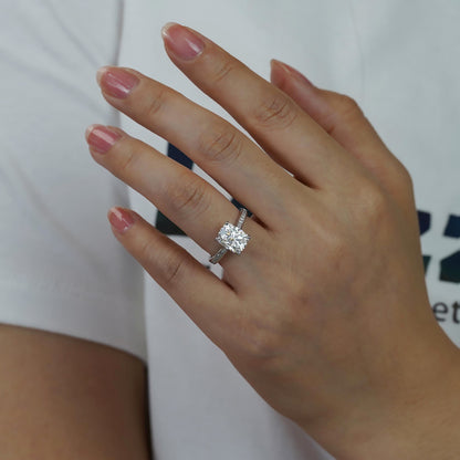 S925 Sterling Silver Radiant Cut Diamond Ring For Women - The Number 1 Things