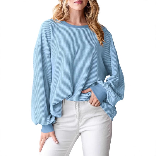 Crew Neck Sweatshirt Women's Top