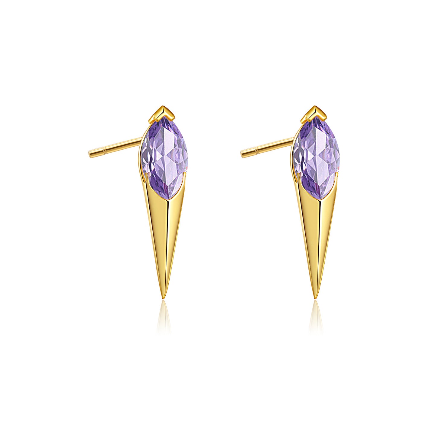 S925 Silver Stud Earrings Vintage Rivet Earrings Geometric Niche - The Number 1 Things
