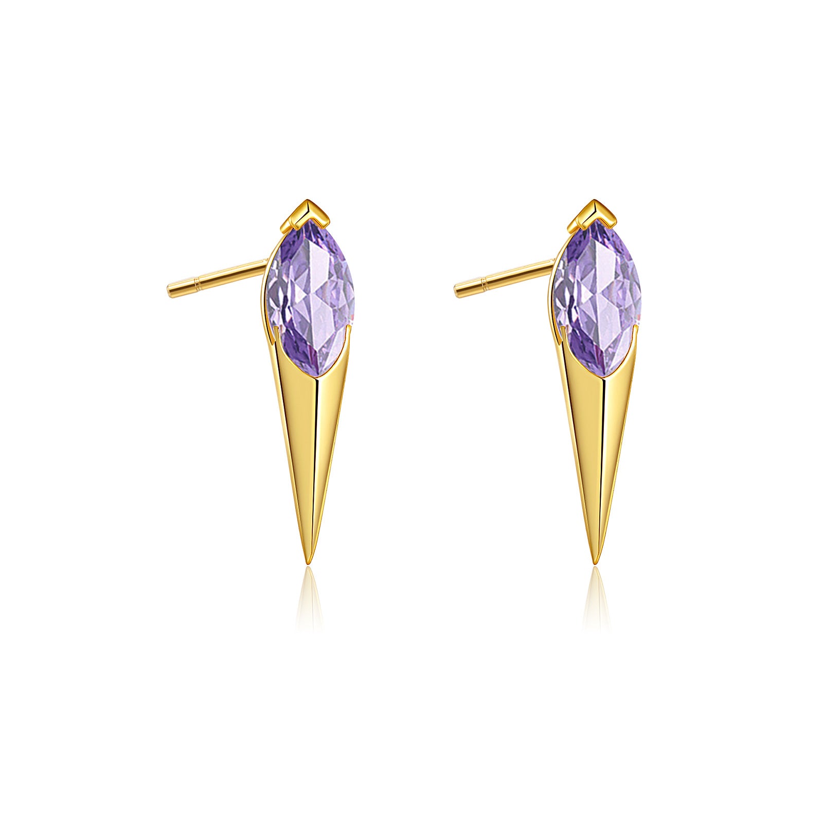 S925 Silver Stud Earrings Vintage Rivet Earrings Geometric Niche - The Number 1 Things