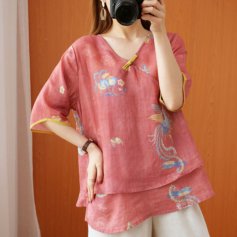 Chinese Style Retro Anti-aging Temperament Shirt Women's Summer Loose - The Number 1 Things
