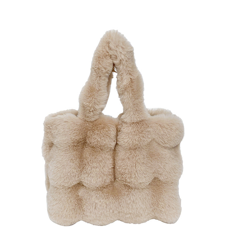 Ladies New Shoulder Large Capacity Plush Bag - The Number 1 Things