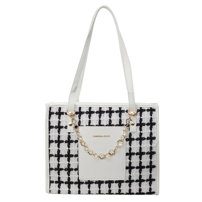 Large Capacity Plaid Tote Fashion All-matching - The Number 1 Things
