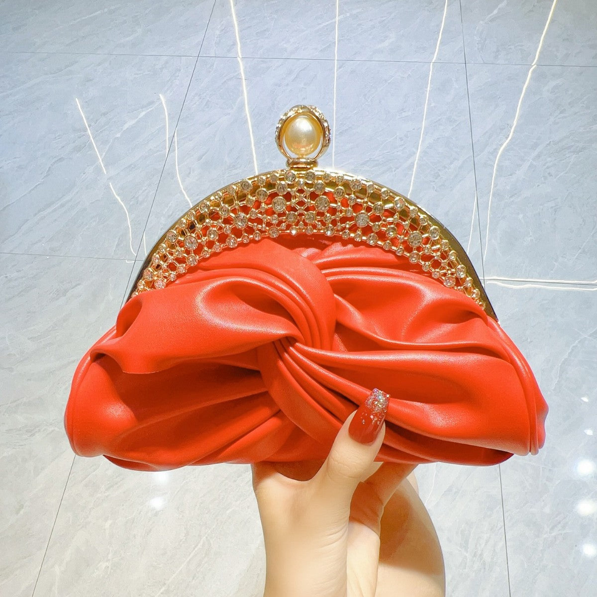 Diamond-embedded High-grade Socialite Clutch Mini - The Number 1 Things