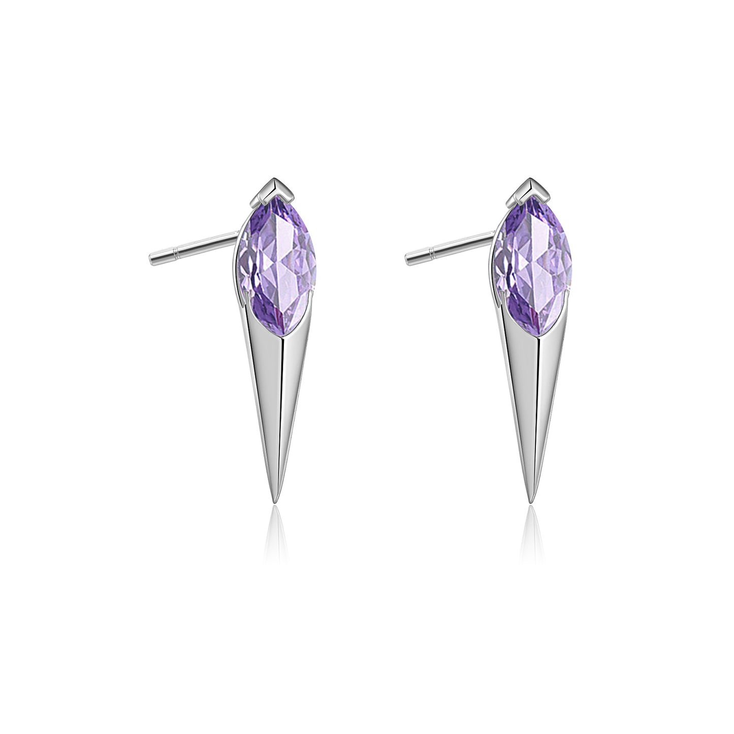 S925 Silver Stud Earrings Vintage Rivet Earrings Geometric Niche - The Number 1 Things