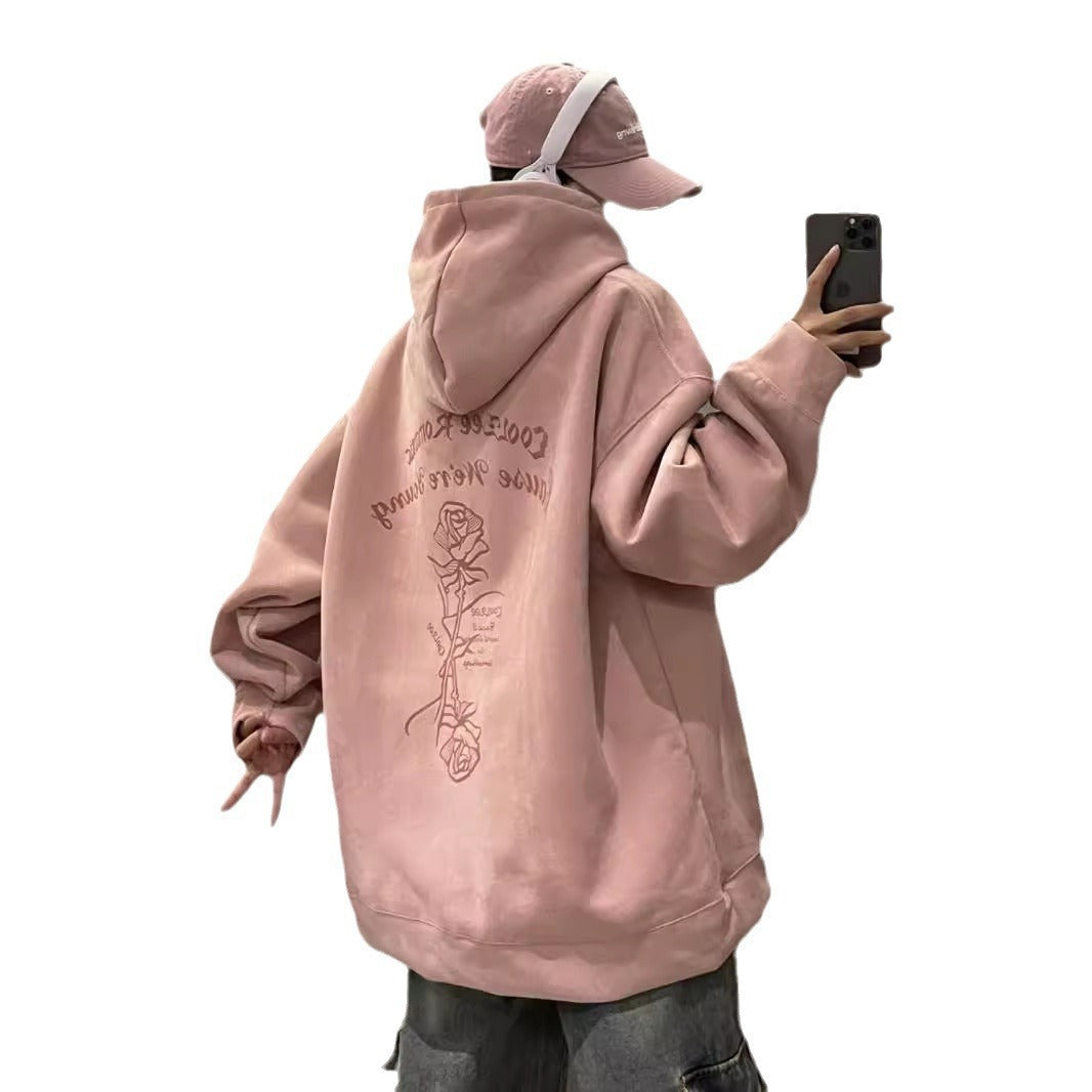 Women's Suede Hooded Sweater - The Number 1 Things