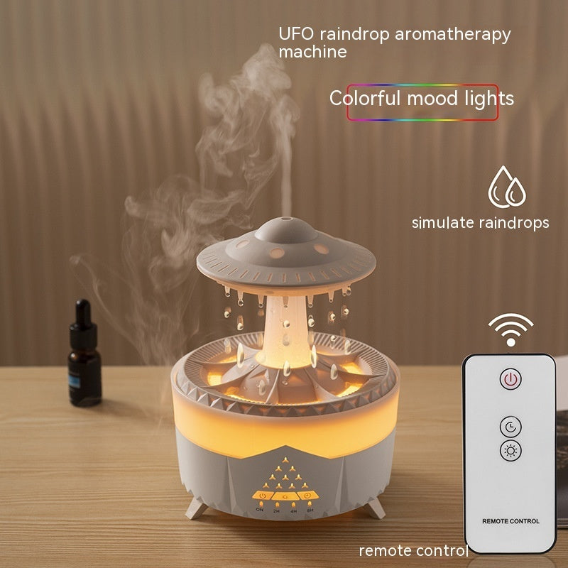 UFO Raindrop Humidifier USB Aromatherapy Essential Oils Aroma Air Diffuser