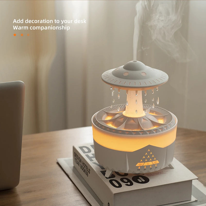 UFO Raindrop Humidifier USB Aromatherapy Essential Oils Aroma Air Diffuser