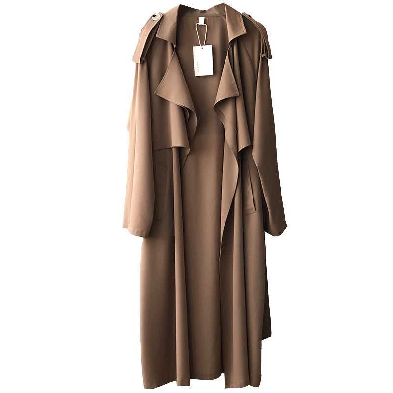 Elegant Long Trench Coat Women's Retro British Style - The Number 1 Things