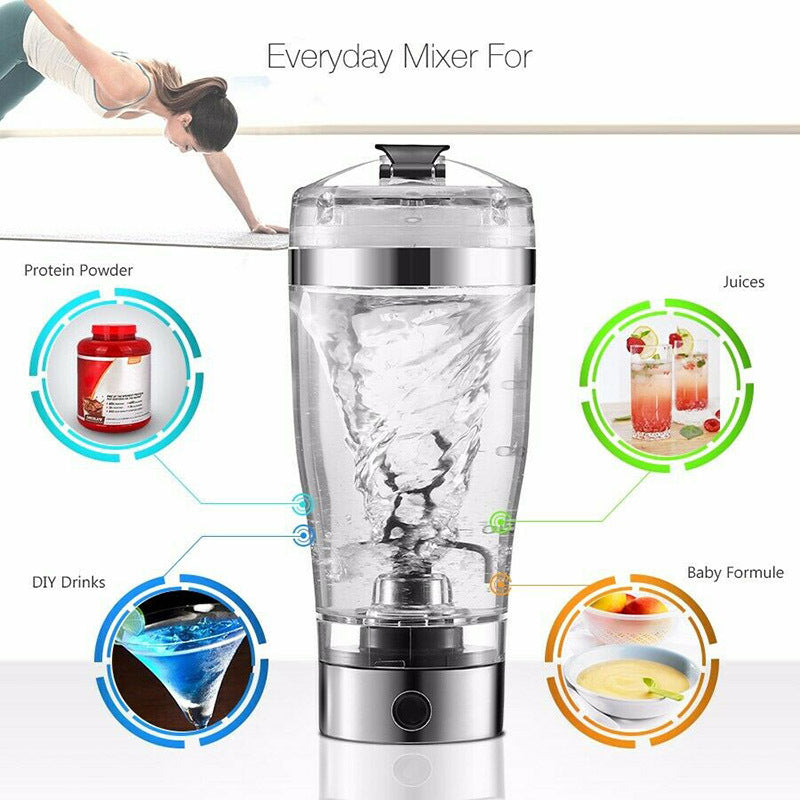 Electric Protein Shake Stirrer USB Shake Bottle Milk Coffee Blender Kettle Sports And Fitness Charging Electric Shaker Cup - The Number 1 Things