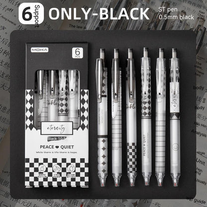 Carbon Pressing Cute Black Quick-drying Gel Pen