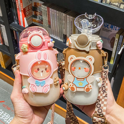 Cute Plastic Cup High Temperature Resistance Portable Portable Straw Cup - The Number 1 Things