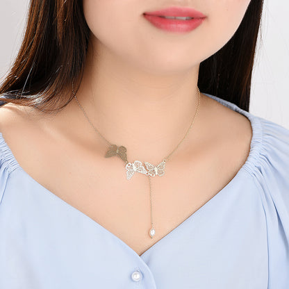 Sweet Commuter Student Necklace Pure Color Women's Jewelry - The Number 1 Things
