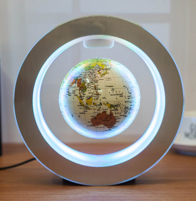 Round LED World Map Floating Globe Magnetic Levitation Light Anti Gravity Magic - The Number 1 Things