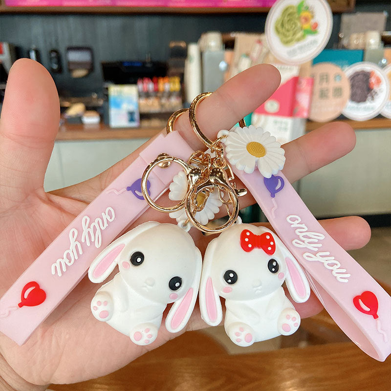 Cute Couple Doll Soft Rubber Keychain - The Number 1 Things