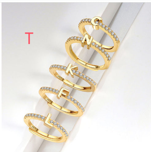 S925 Sterling Silver New Style Micro-inlaid Letters Ring - The Number 1 Things