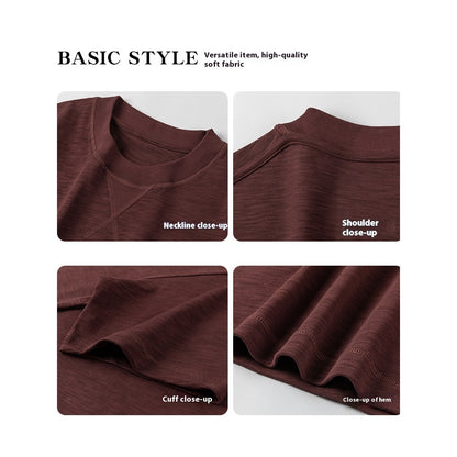 Inverted Triangle Idle Style Solid Color Simple T-shirt - The Number 1 Things