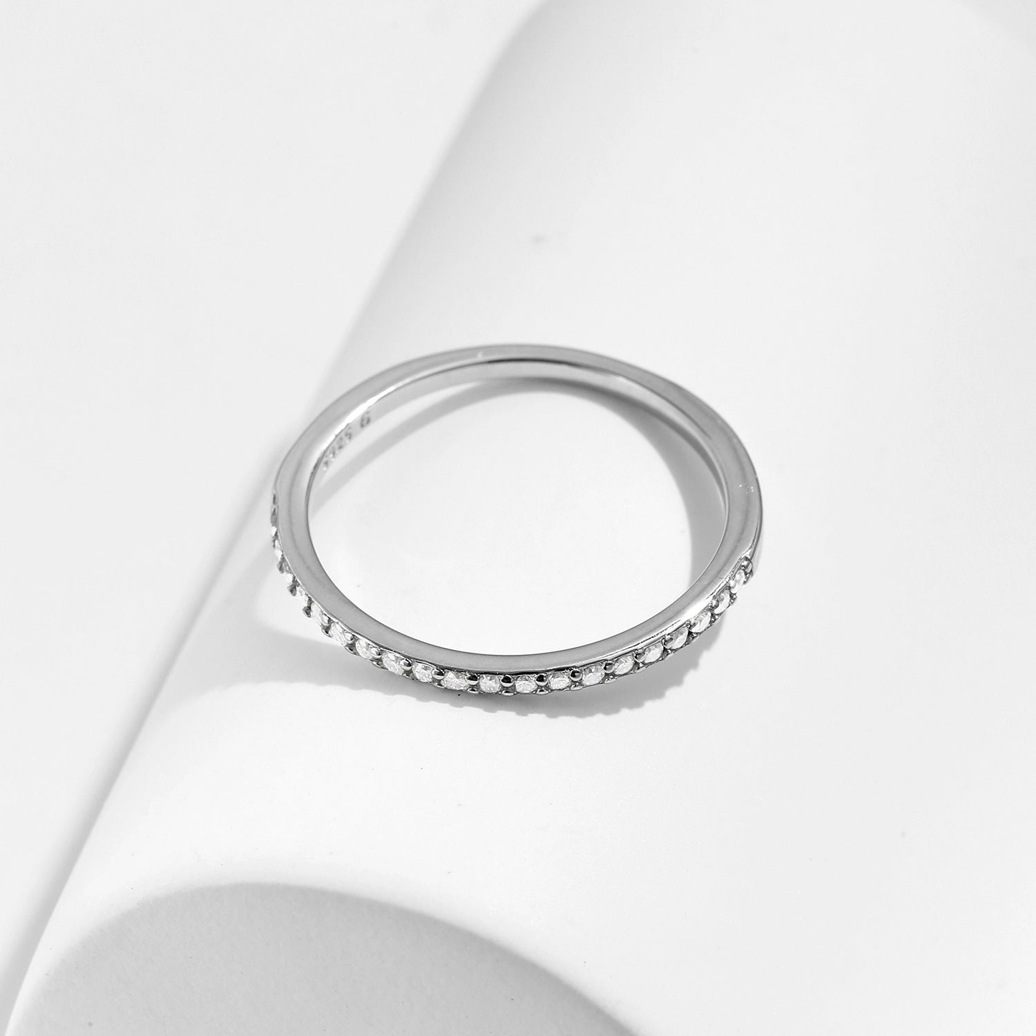 Moissanite S925 Pure Silver Eternity Ring Band - The Number 1 Things