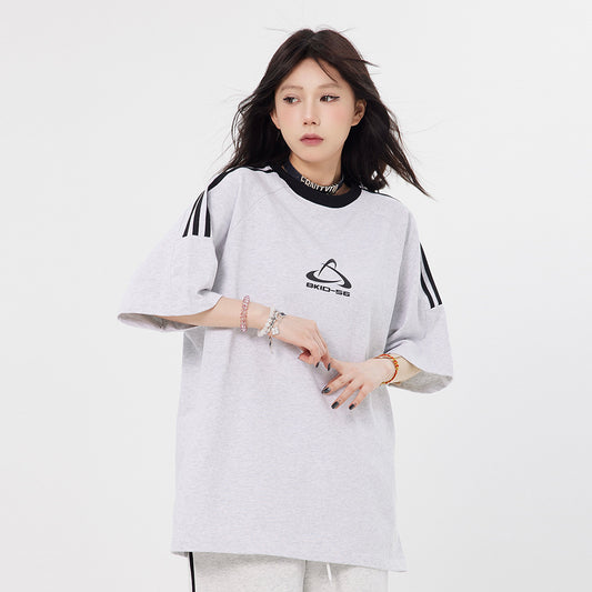 Logo Letter Print Short-sleeve T-shirt Men's And Women's Tops Summer Fashion Brand - The Number 1 Things