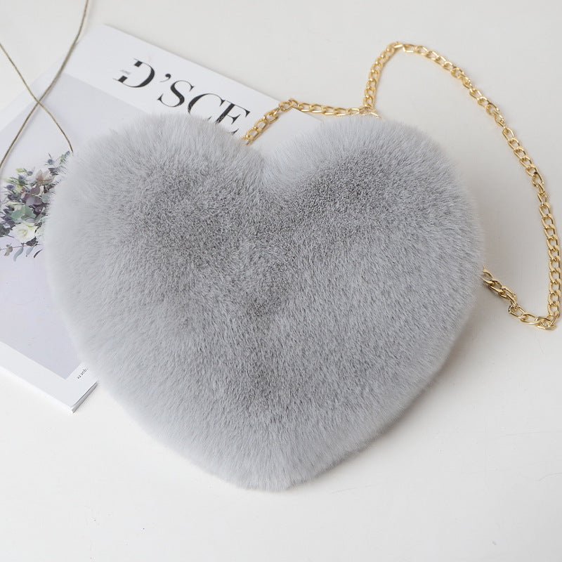 Love Bags For Women Plush Chain Shoulder Bags Valentine's Day Party Bag - The Number 1 Things