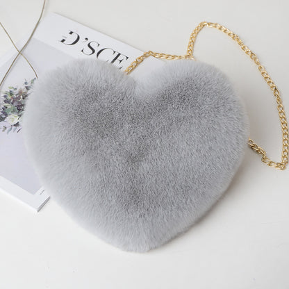 Love Bags For Women Plush Chain Shoulder Bags Valentine's Day Party Bag - The Number 1 Things