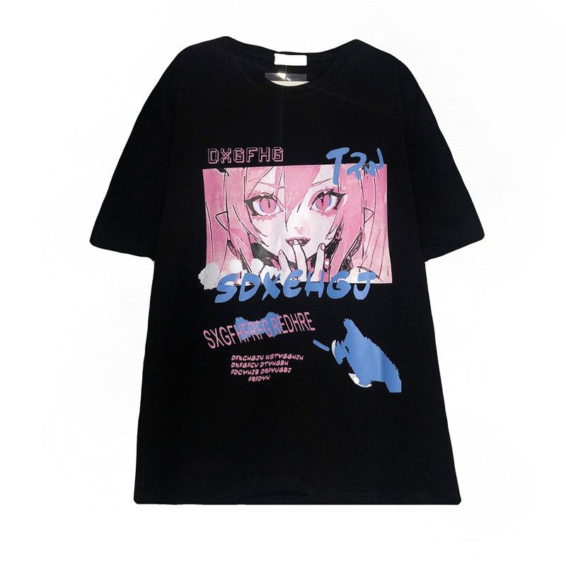 Loose Grunge Steampunk Gothic T-Shirt Women's Harajuku Clothes - The Number 1 Things