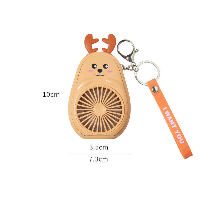 Cartoon Keychain Cute Fruit USB Charging Mini Fan - The Number 1 Things