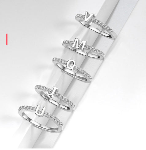 S925 Sterling Silver New Style Micro-inlaid Letters Ring - The Number 1 Things