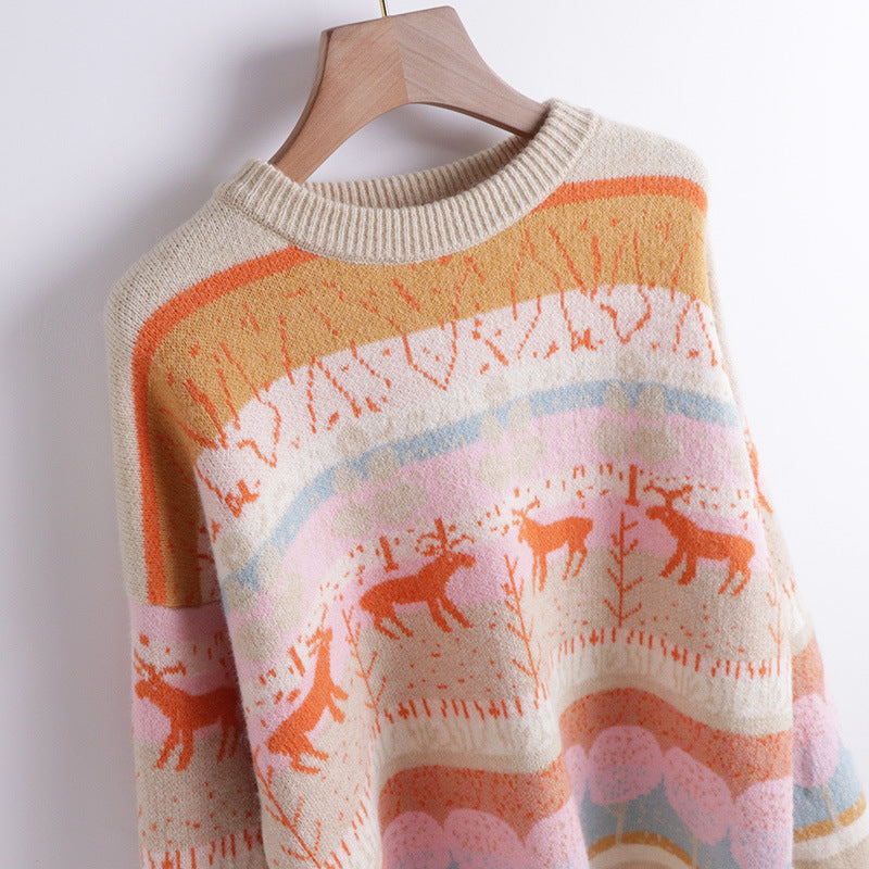 Women's Autumn And Winter Loose Knitted Sweater Top - The Number 1 Things