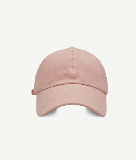 Preppy Style Love Embroidery Ponytail Half Topless Hat