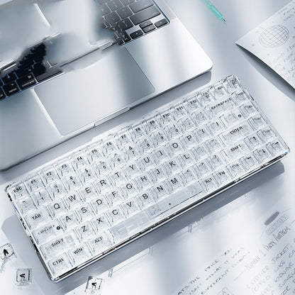 Transparent Bluetooth Wireless Tri-mode Mechanical Keyboard - The Number 1 Things